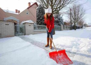 Winter injury while shoveling